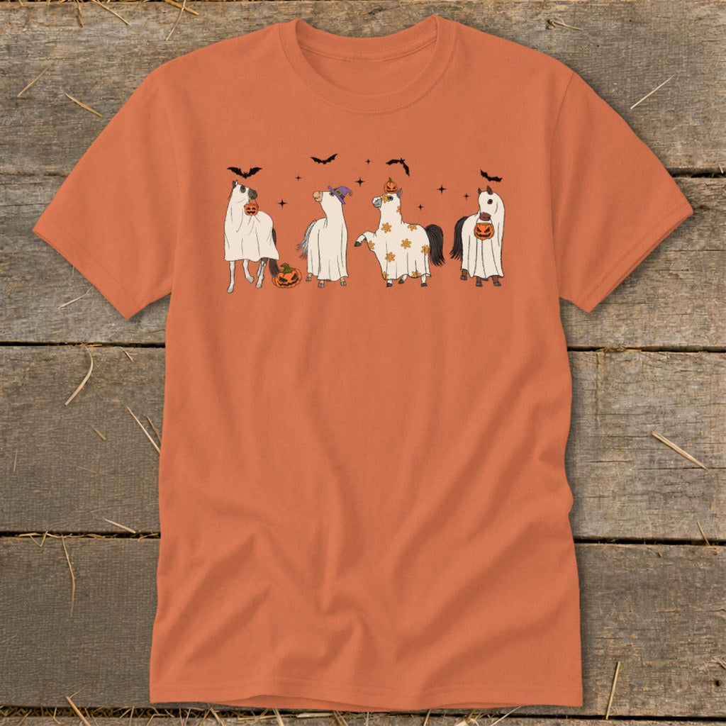 Ghostly Horses Halloween Classic Tee product image 4