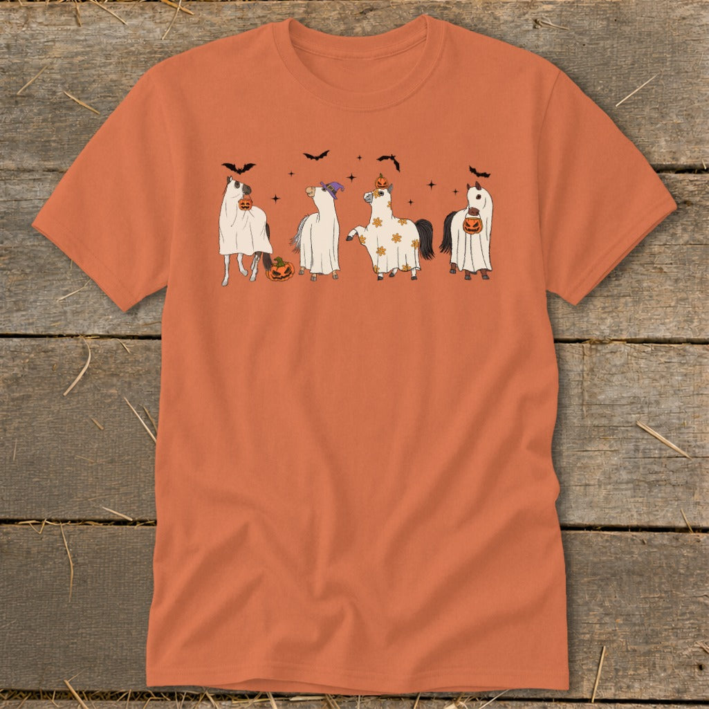 Ghostly Horses Halloween Classic Tee product image 4