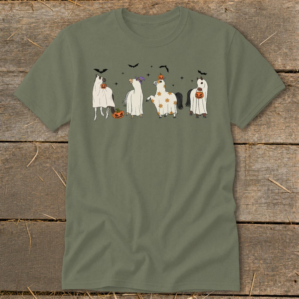 Ghostly Horses Halloween Classic Tee product image 5
