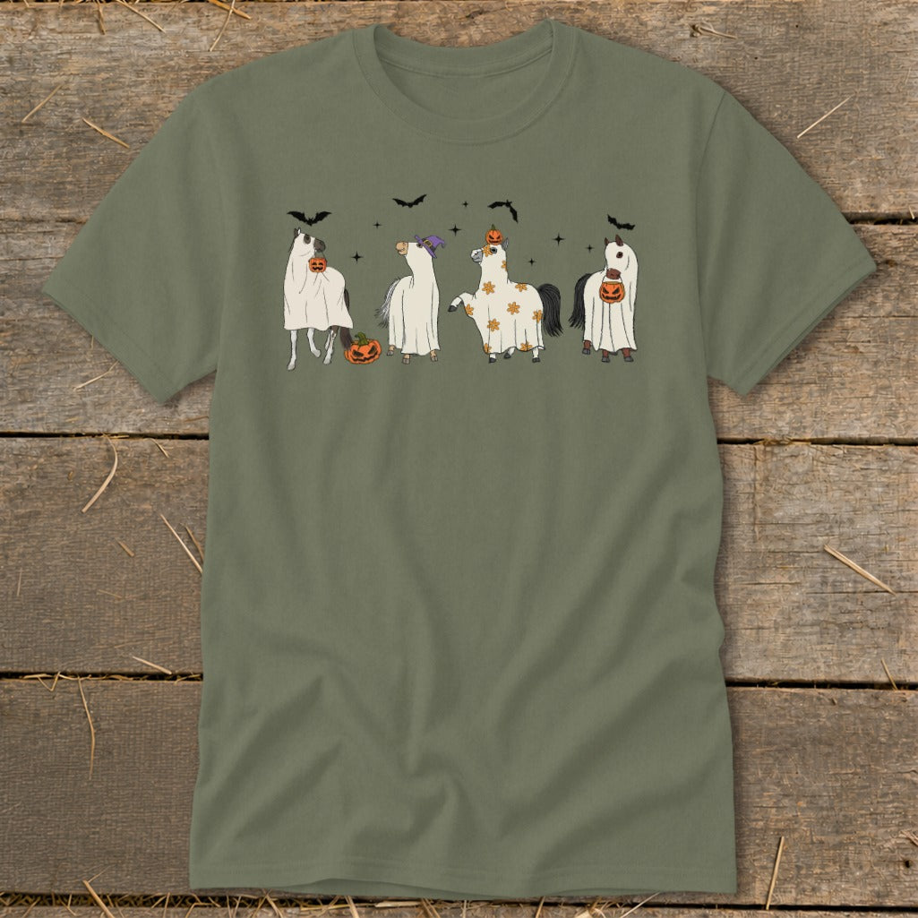 Ghostly Horses Halloween Classic Tee product image 5