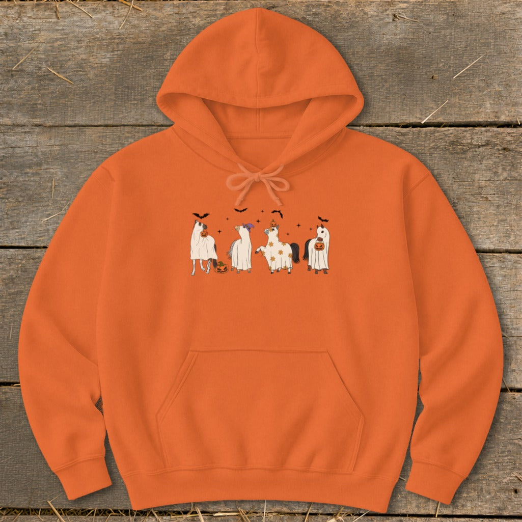 Ghostly Horses Halloween Hoodie product image 2