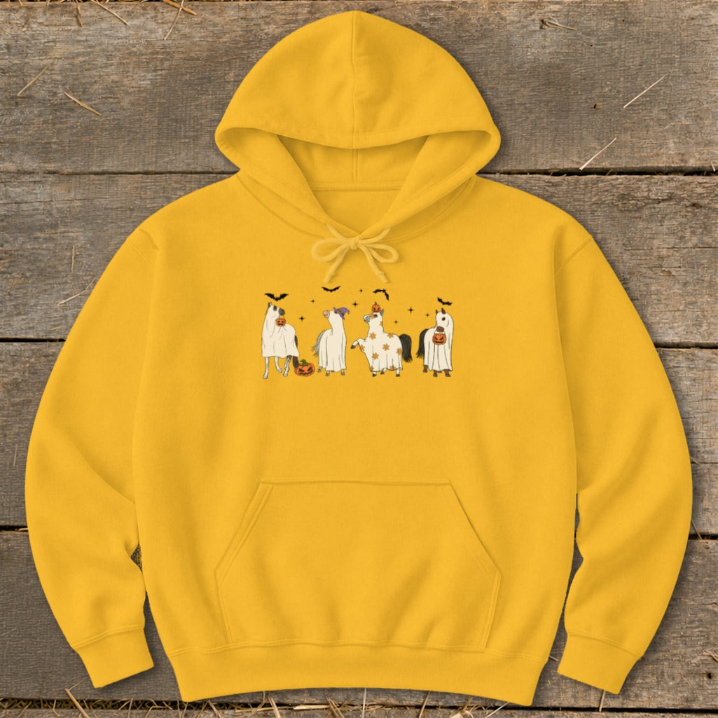 Ghostly Horses Halloween Hoodie product image 3