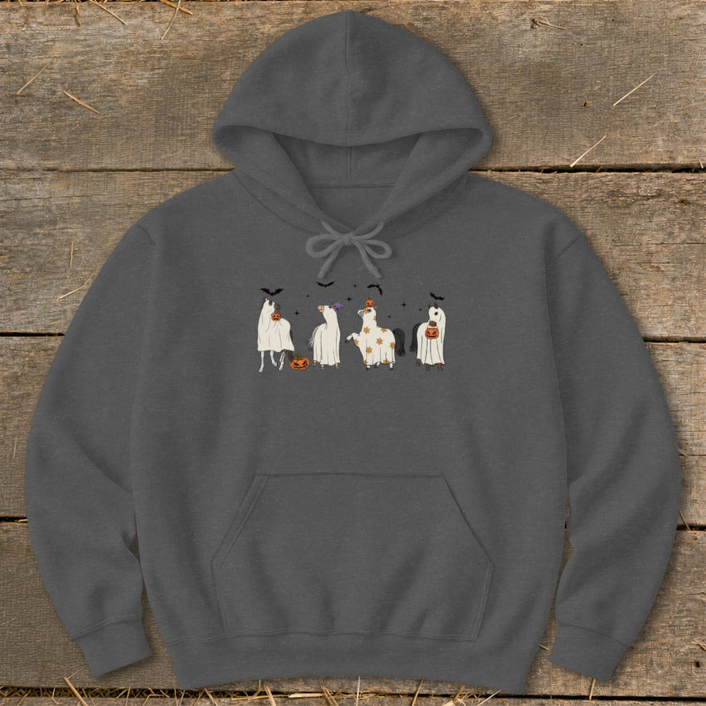 Ghostly Horses Halloween Hoodie product image 7