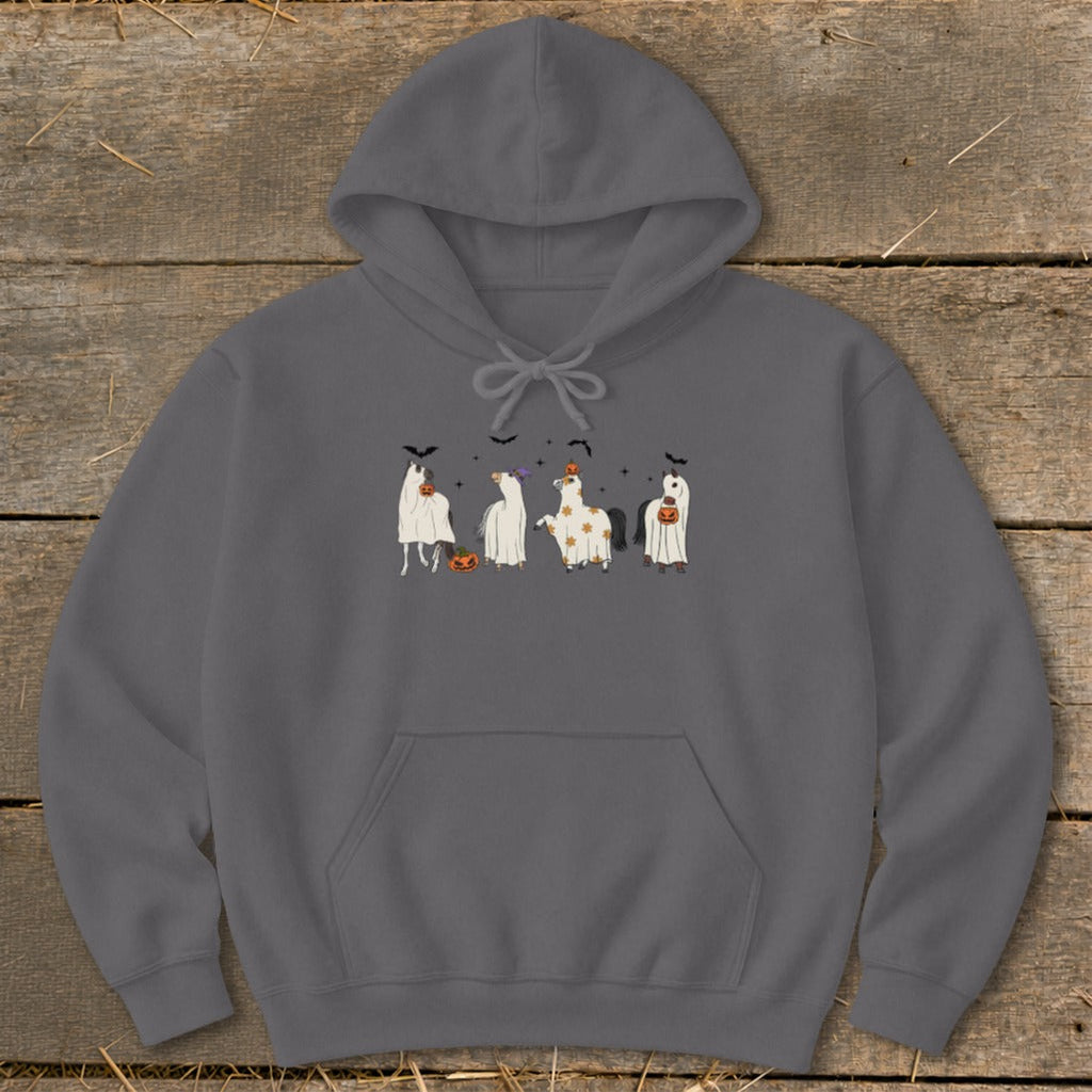 Ghostly Horses Halloween Hoodie product image 1