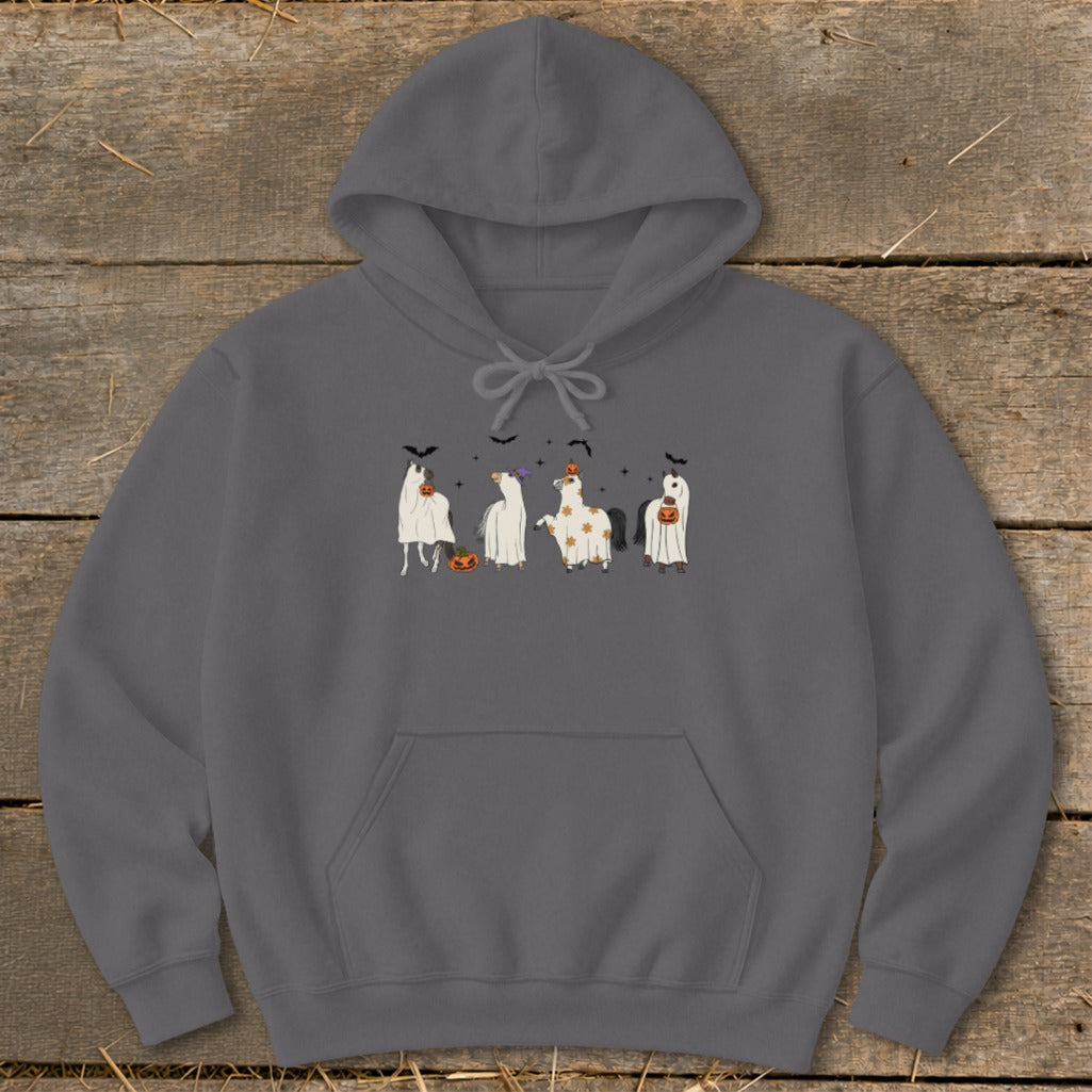 Ghostly Horses Halloween Hoodie product image 1