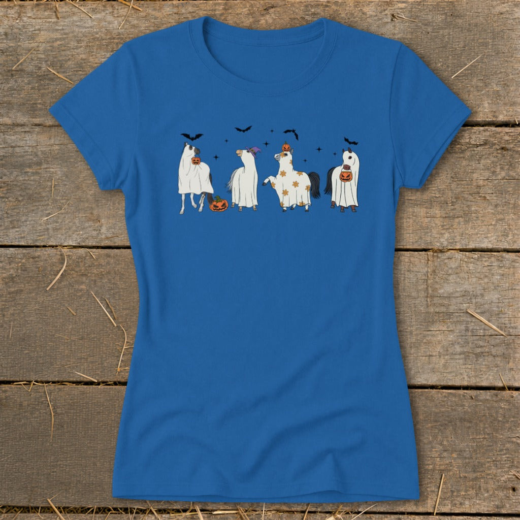 Ghostly Horses Halloween Ladies Tee product image 2