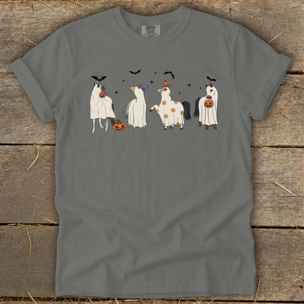 Ghostly Horses Halloween Signature Tee product image 7