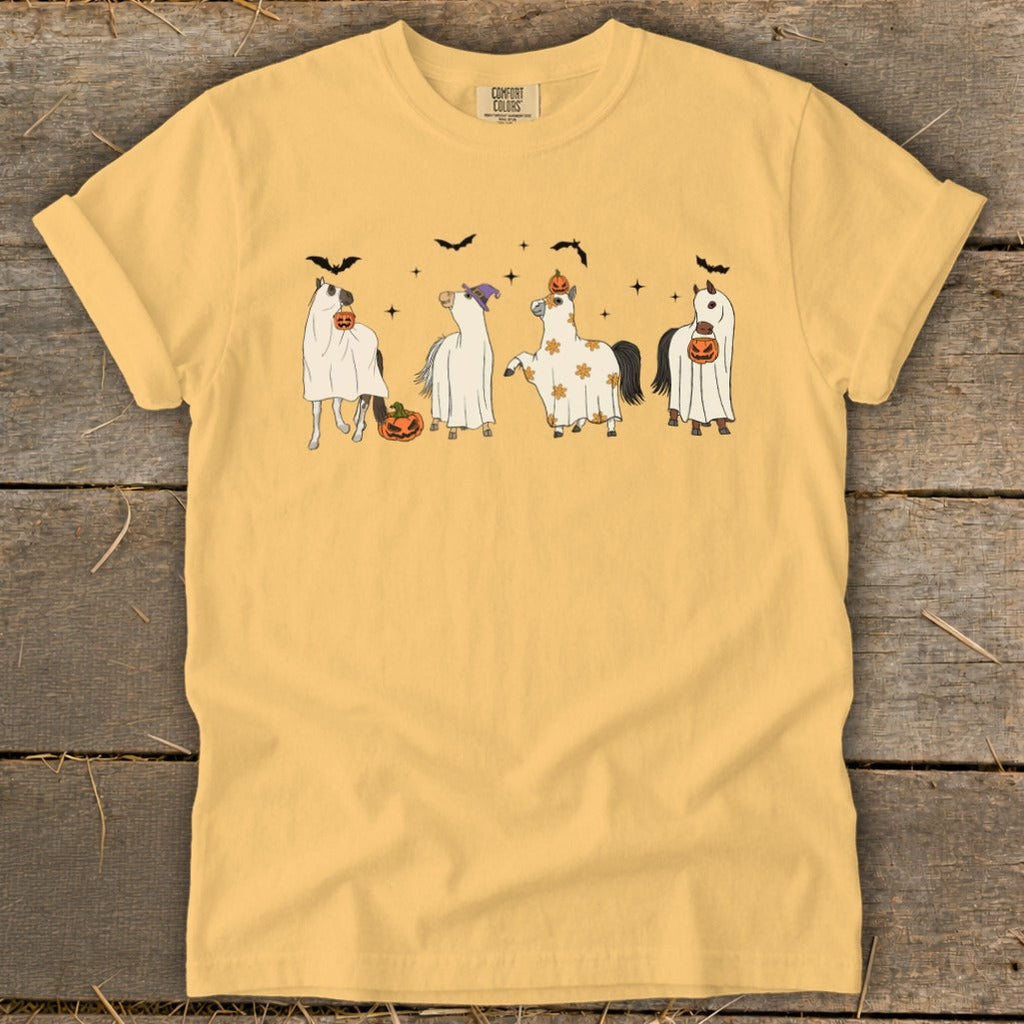Ghostly Horses Halloween Signature Tee product image 1
