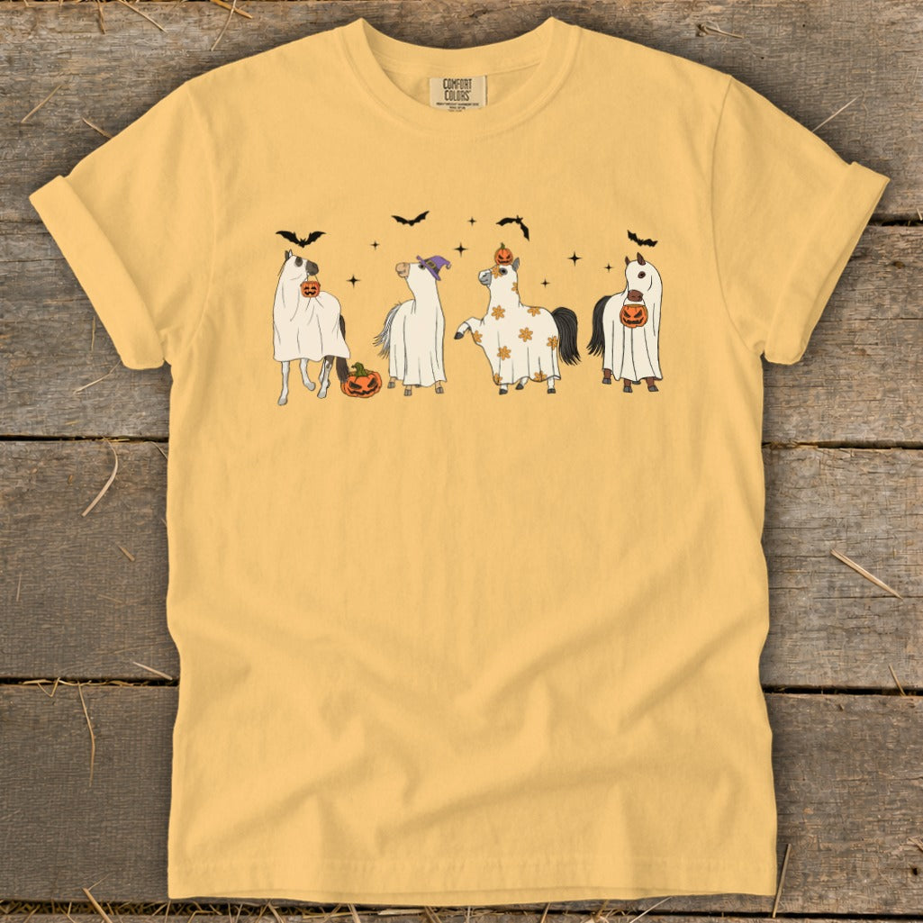Ghostly Horses Halloween Signature Tee product image 1
