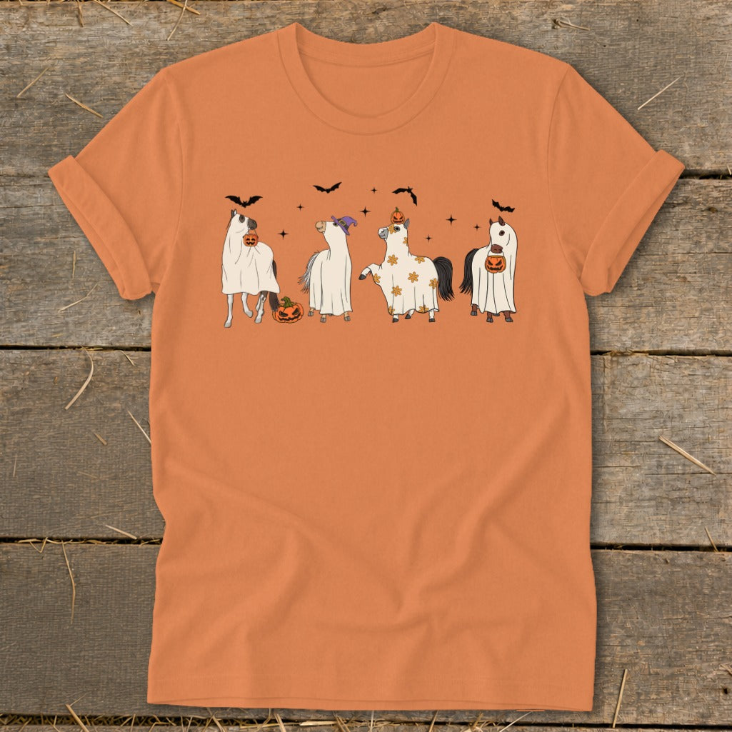 Ghostly Horses Halloween Softstyle Tee product image 2