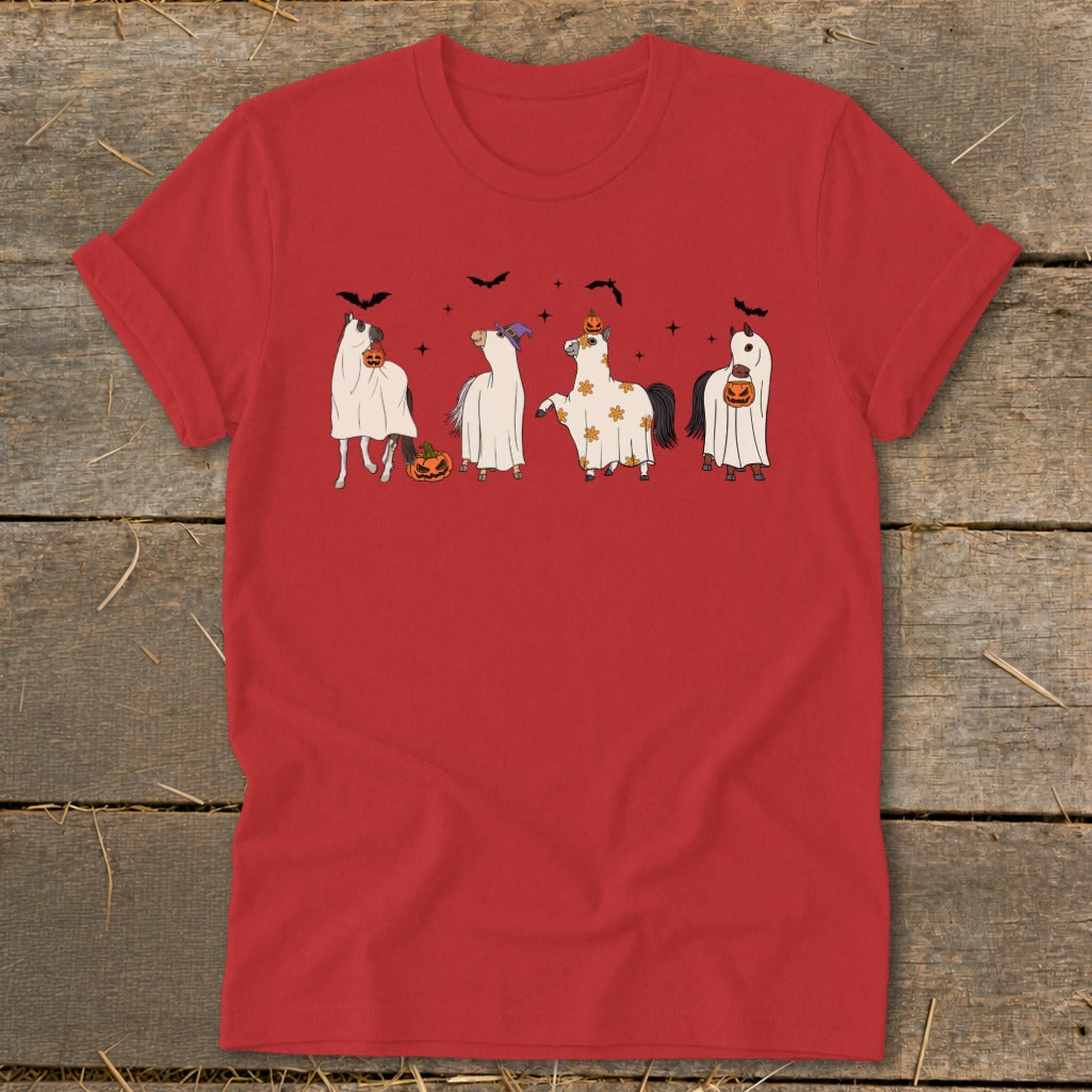 Ghostly Horses Halloween Softstyle Tee product image 4