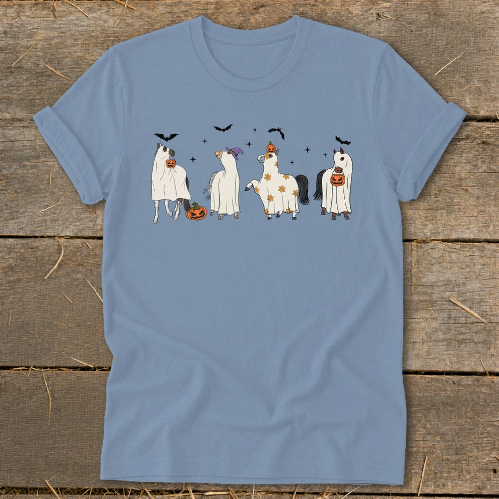Ghostly Horses Halloween Softstyle Tee product image 5