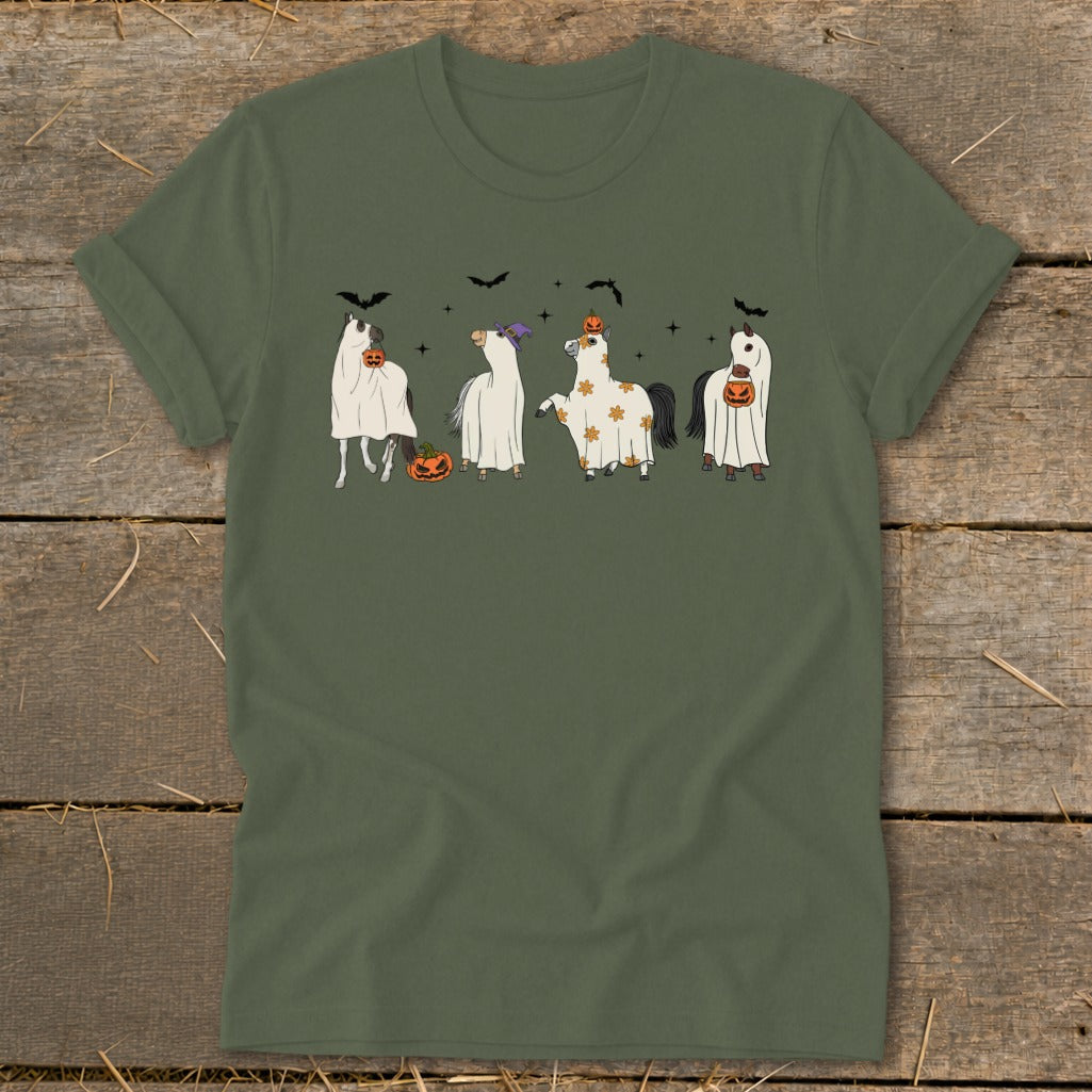 Ghostly Horses Halloween Softstyle Tee product image 6