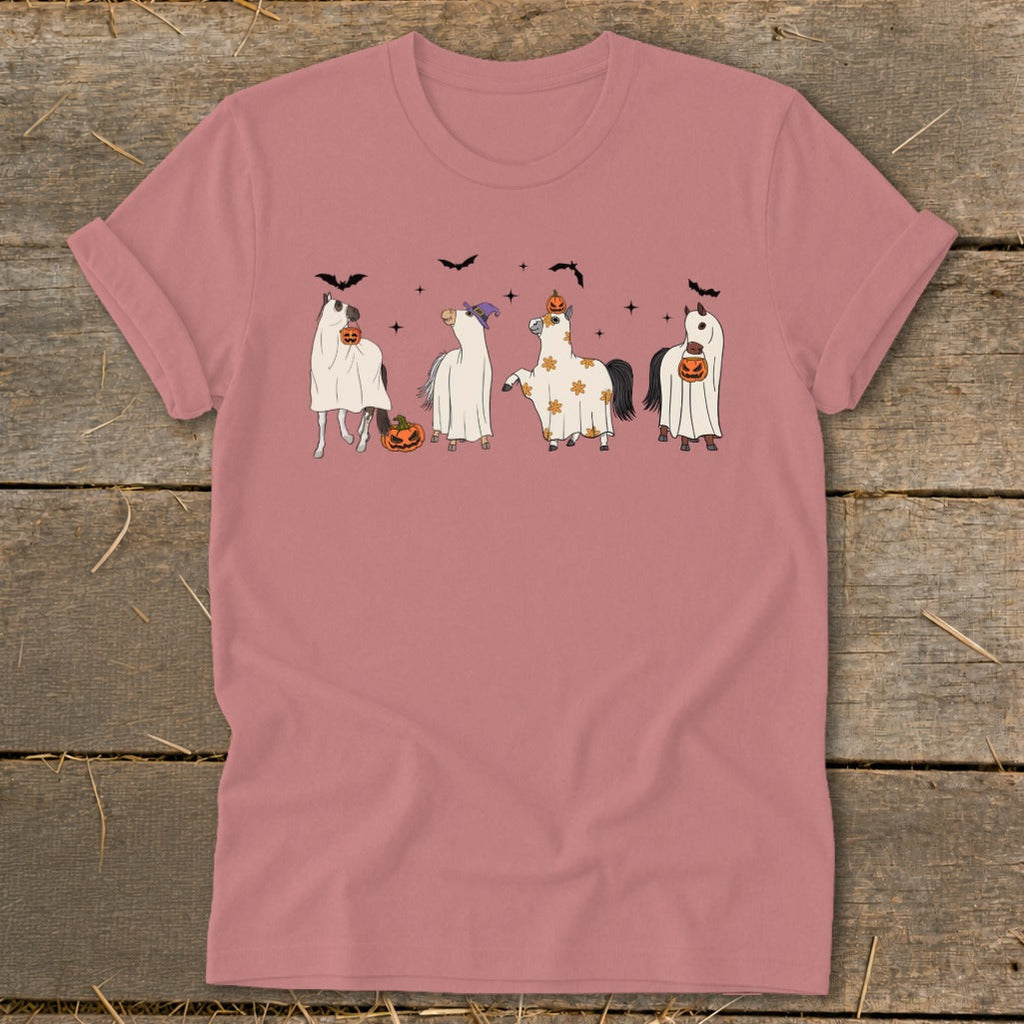 Ghostly Horses Halloween Softstyle Tee product image 7