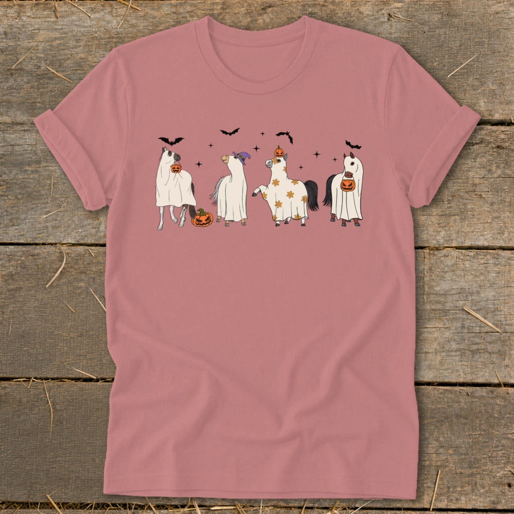 Ghostly Horses Halloween Softstyle Tee product image 7
