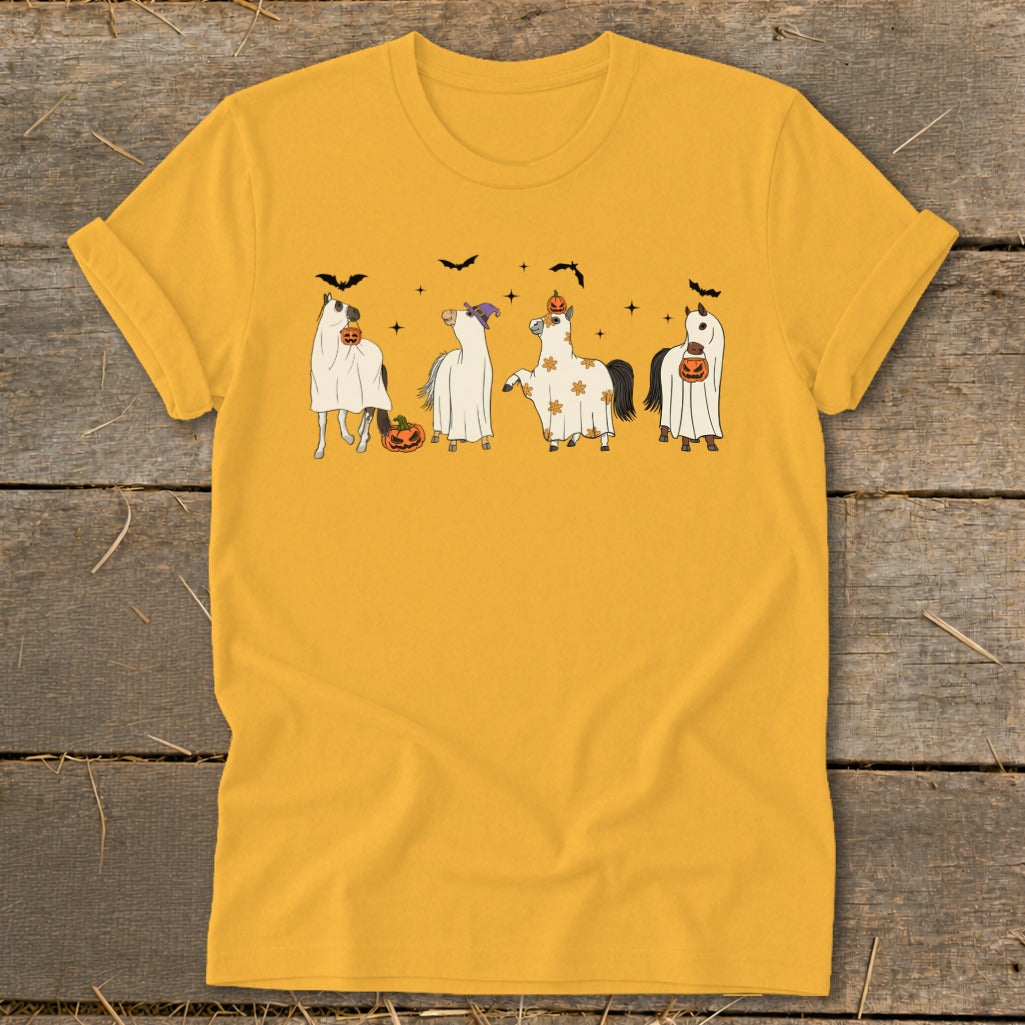 Ghostly Horses Halloween Softstyle Tee product image 1
