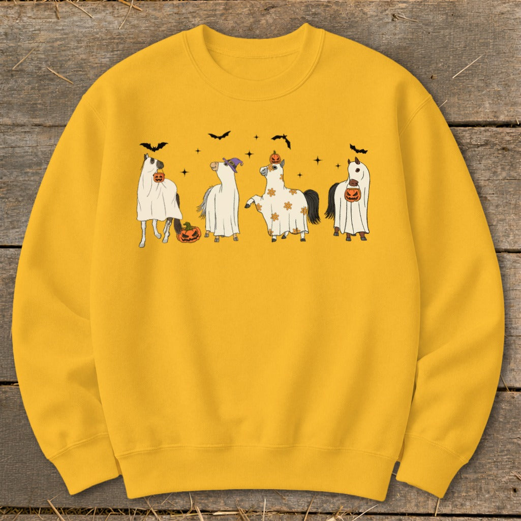 Ghostly Horses Halloween Sweatshirt product image 4