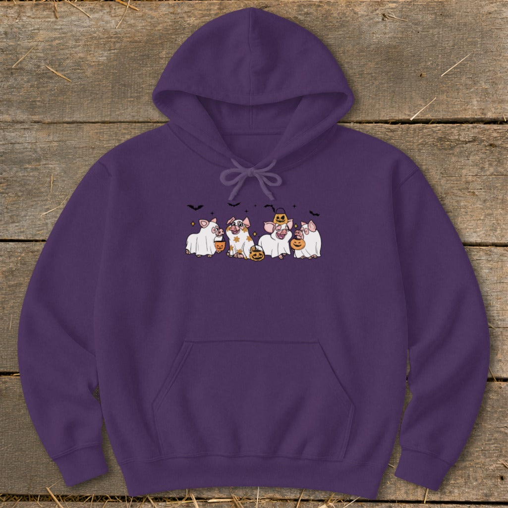 Ghostly Pigs Halloween Hoodie product image 4
