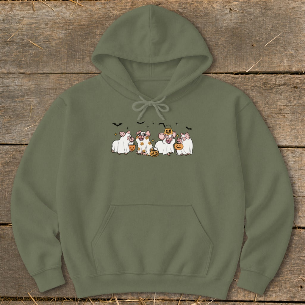 Ghostly Pigs Halloween Hoodie product image 5