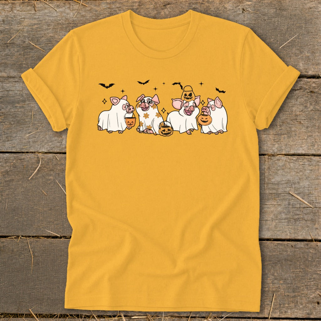 Ghostly Pigs Halloween Softstyle Tee product image 1