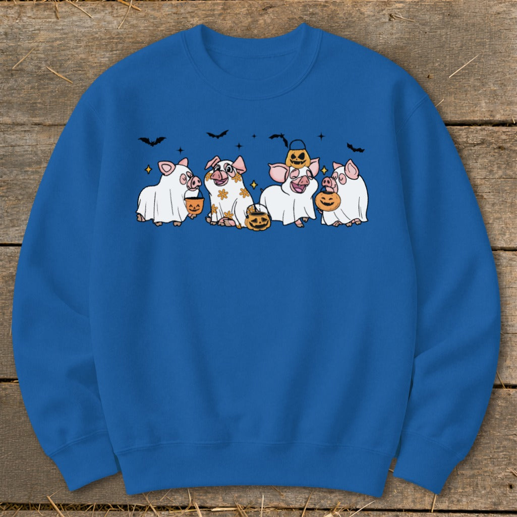 Ghostly Pigs Halloween Sweatshirt product image 6