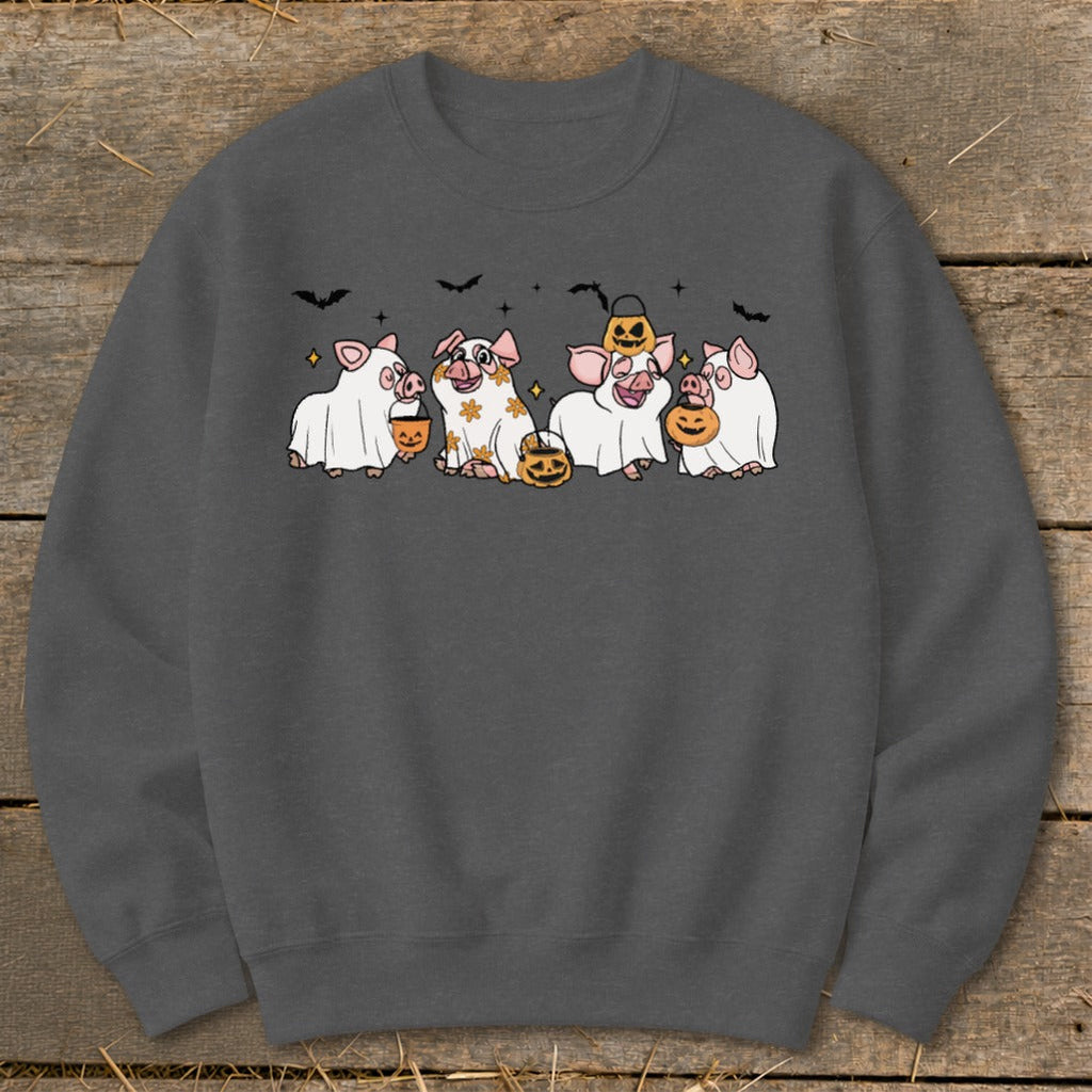 Ghostly Pigs Halloween Sweatshirt product image 7