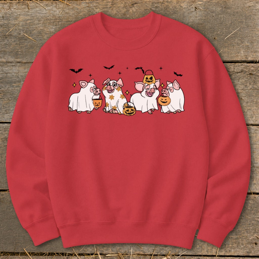 Ghostly Pigs Halloween Sweatshirt product image 8