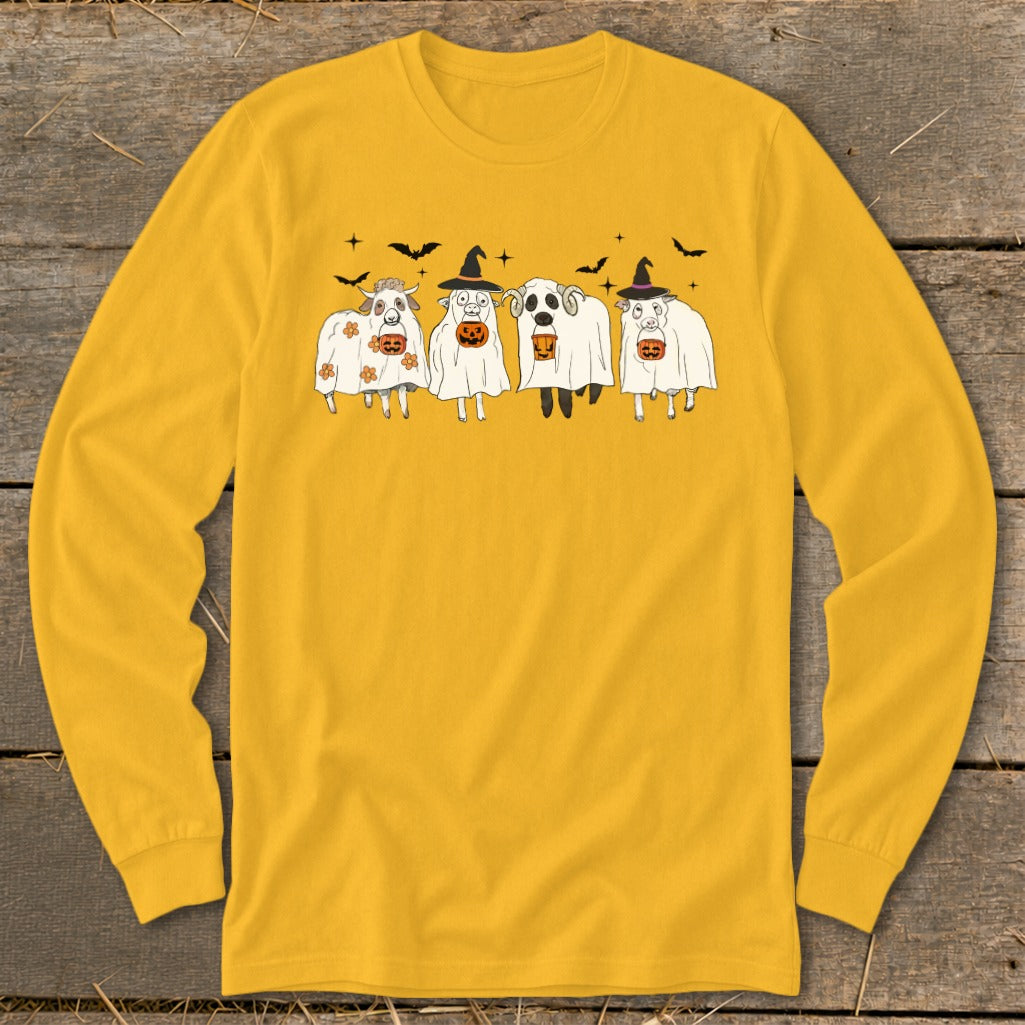 Ghostly Sheep Halloween Long Sleeve Tee product image 1
