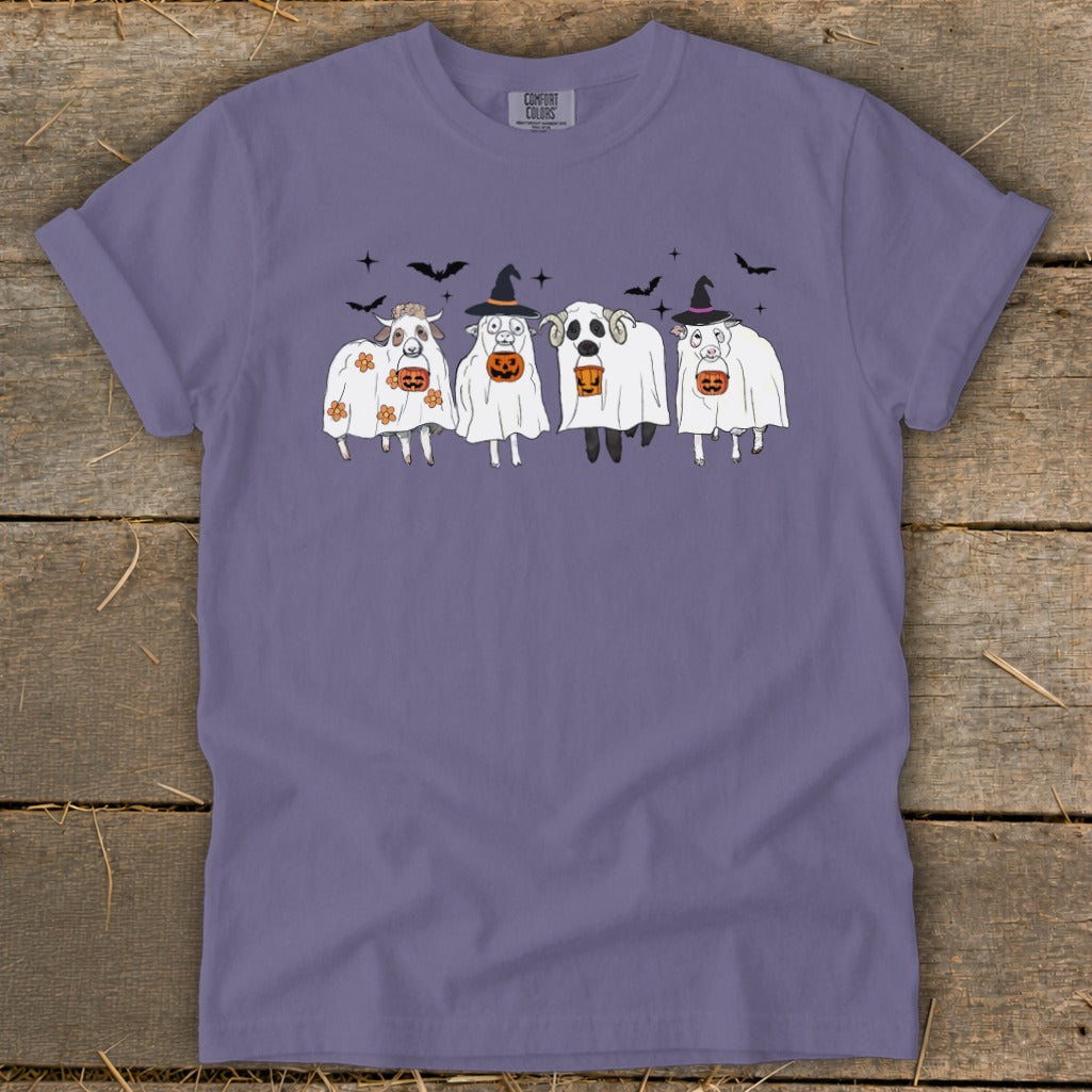 Ghostly Sheep Halloween Signature Tee product image 3
