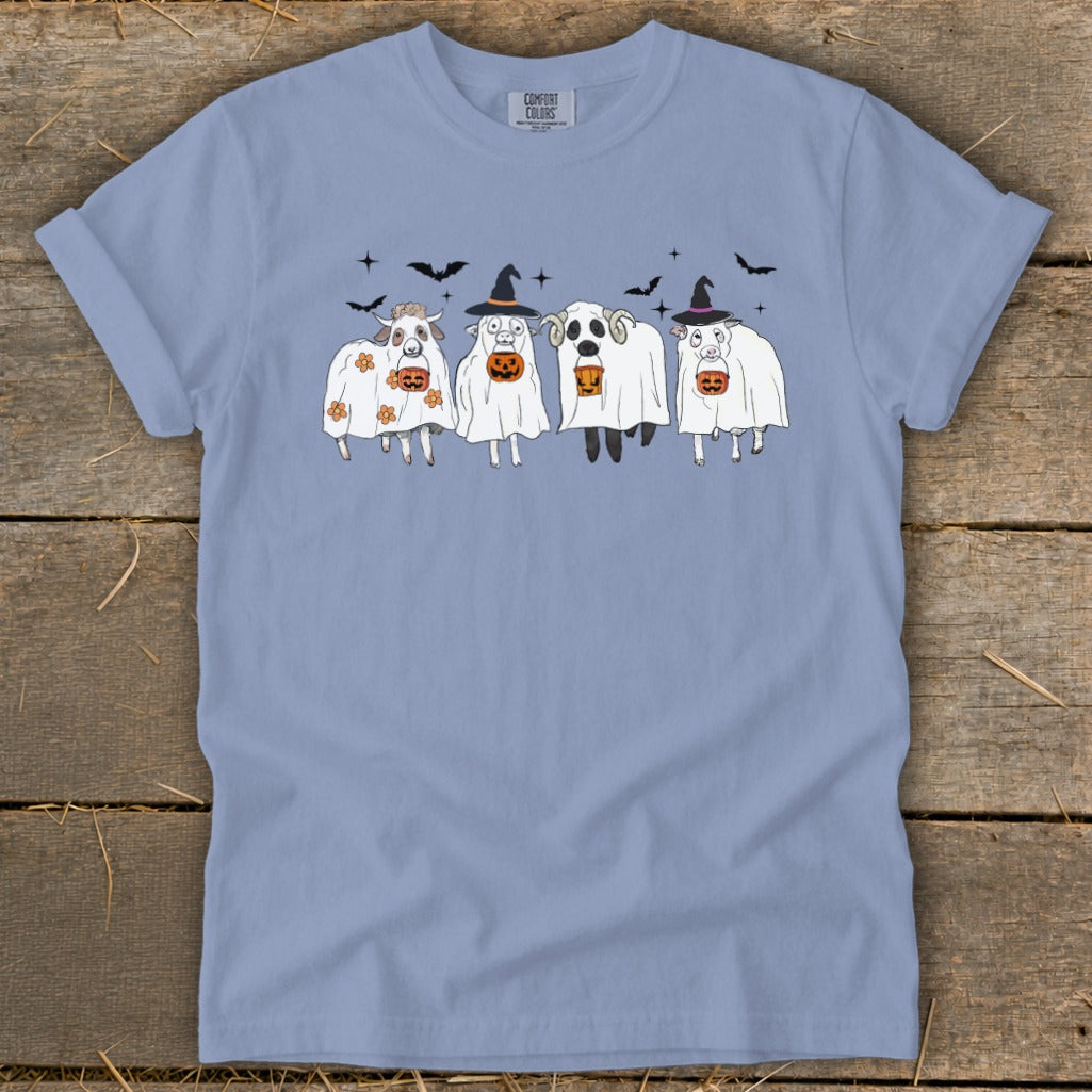 Ghostly Sheep Halloween Signature Tee product image 5