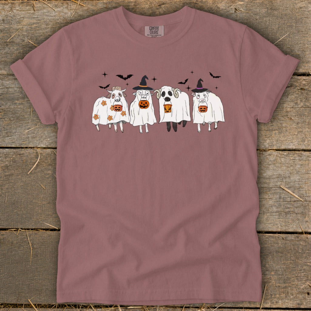 Ghostly Sheep Halloween Signature Tee product image 6