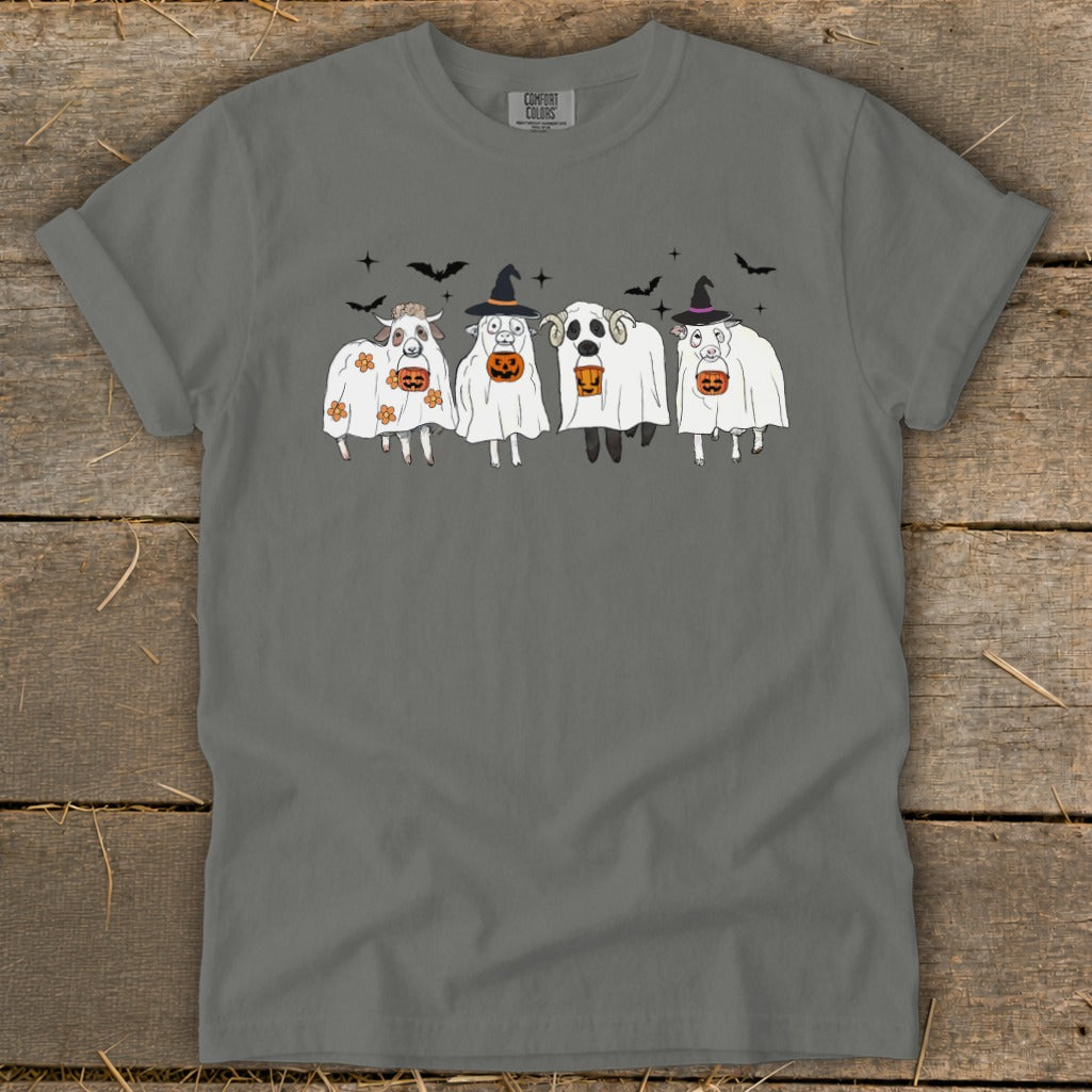Ghostly Sheep Halloween Signature Tee product image 7