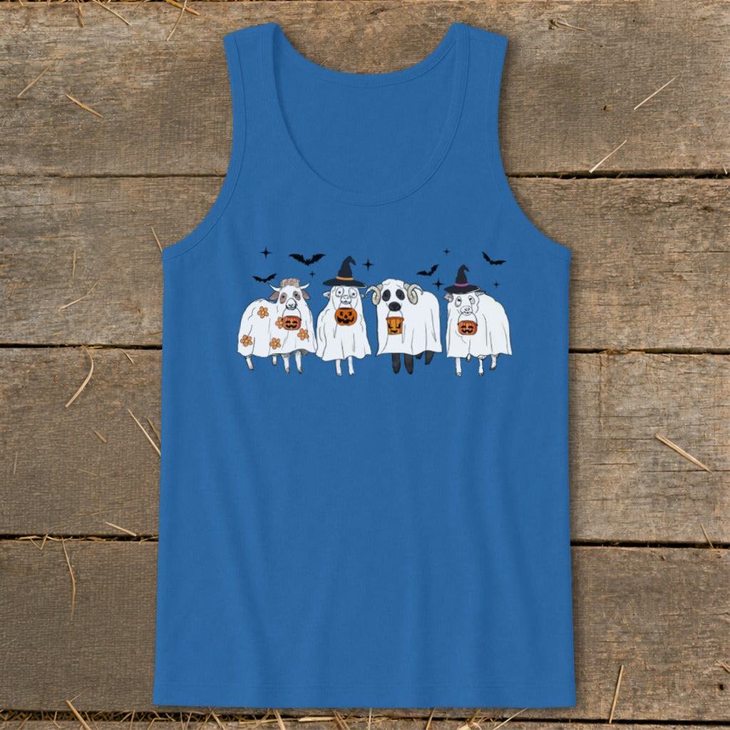 Ghostly Sheep Halloween Tank Top