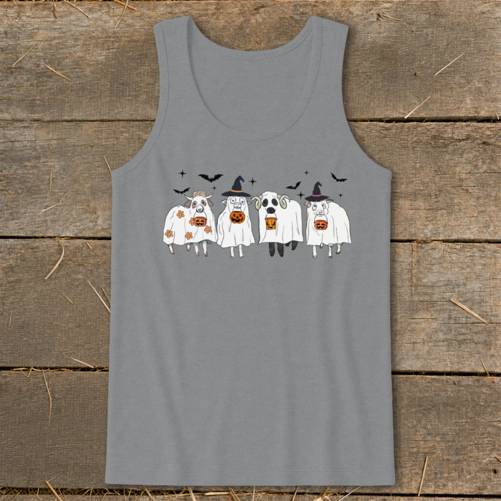 Ghostly Sheep Halloween Tank Top