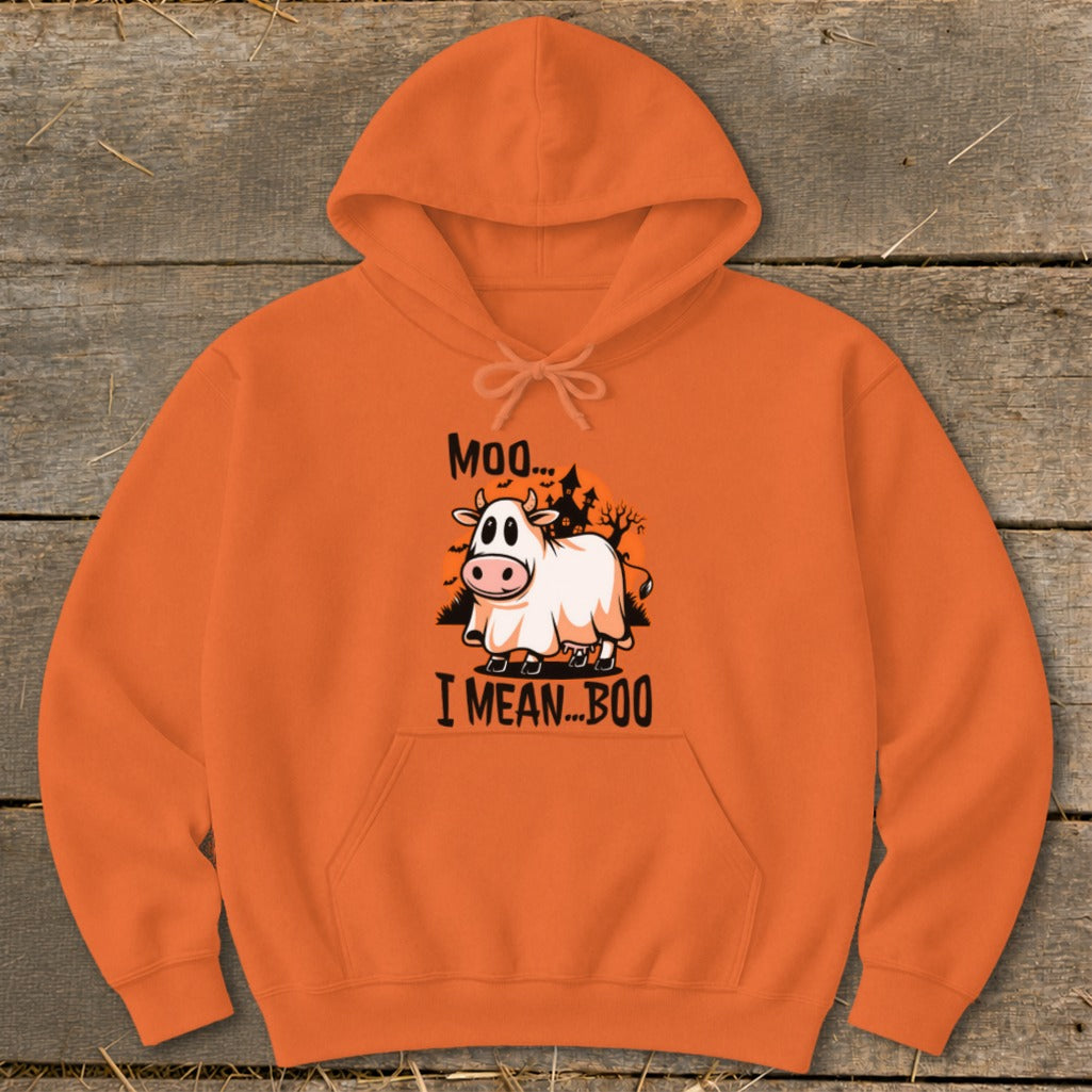 Halloween Moo I Mean Boo Cow Hoodie product image 2