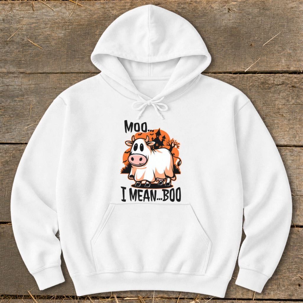 Halloween Moo I Mean Boo Cow Hoodie product image 5