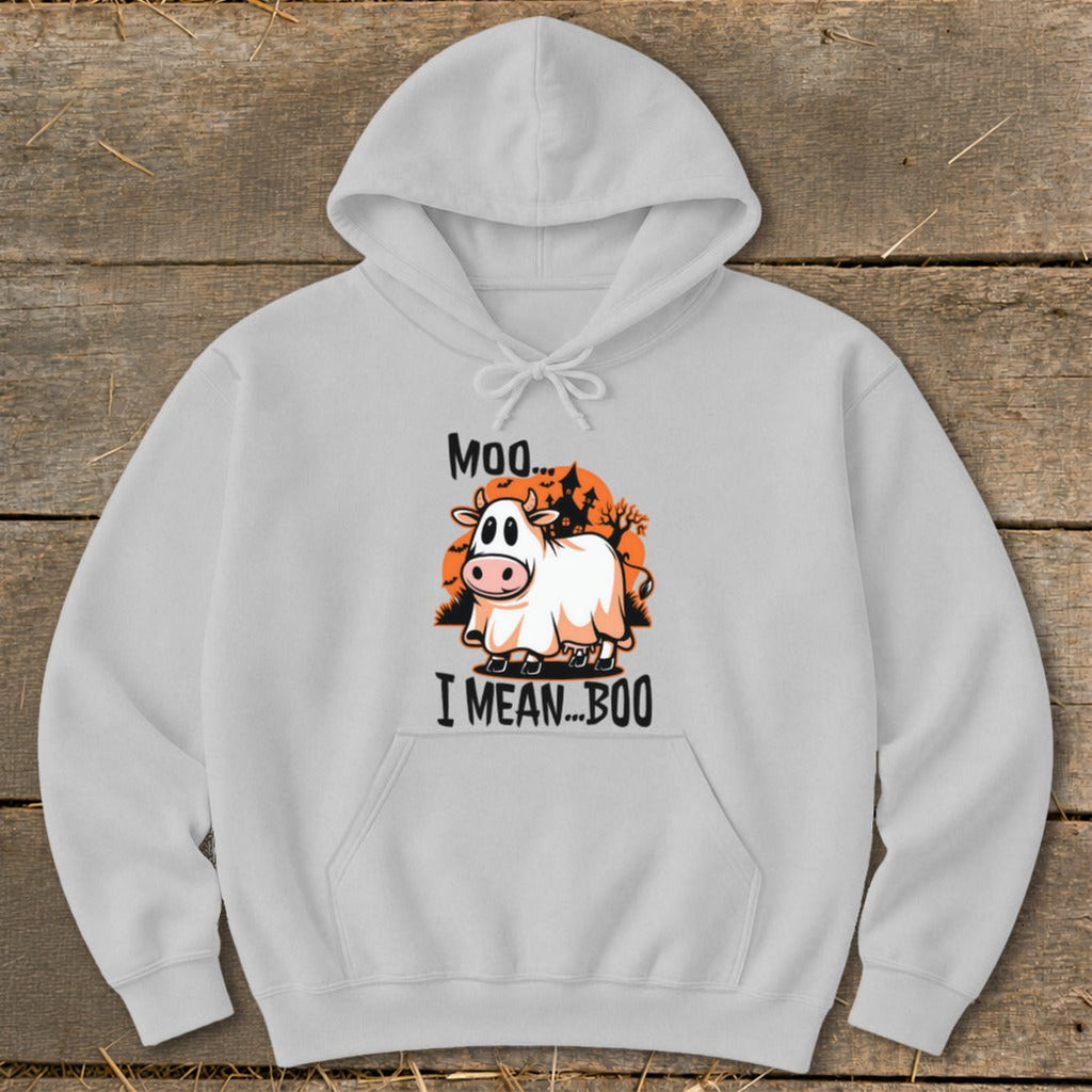 Halloween Moo I Mean Boo Cow Hoodie product image 7