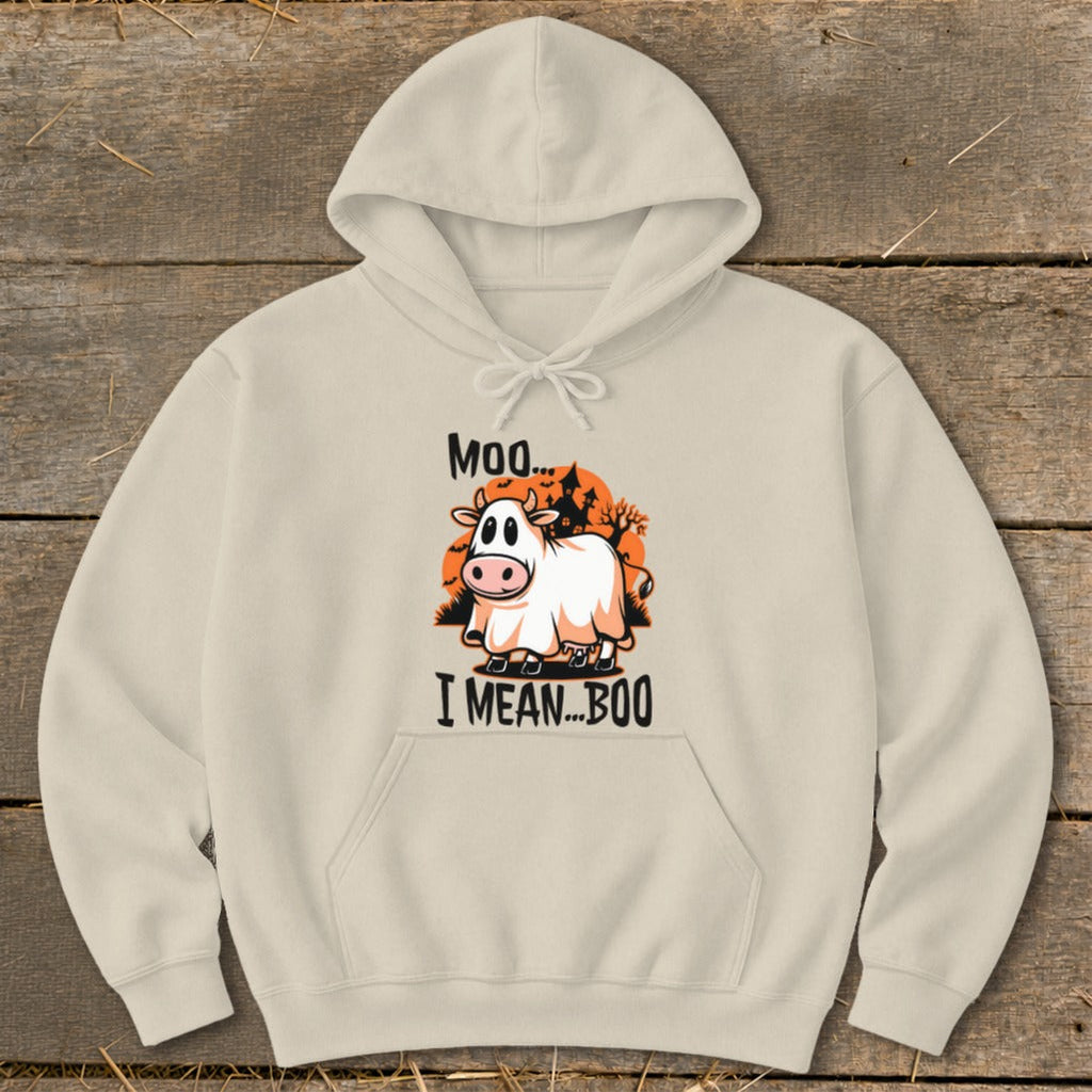 Halloween Moo I Mean Boo Cow Hoodie product image 8