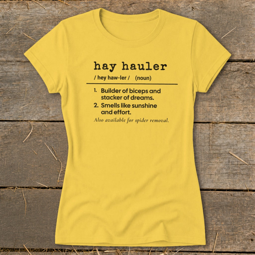 Hay Hauler Definition Ladies Tee product image 5