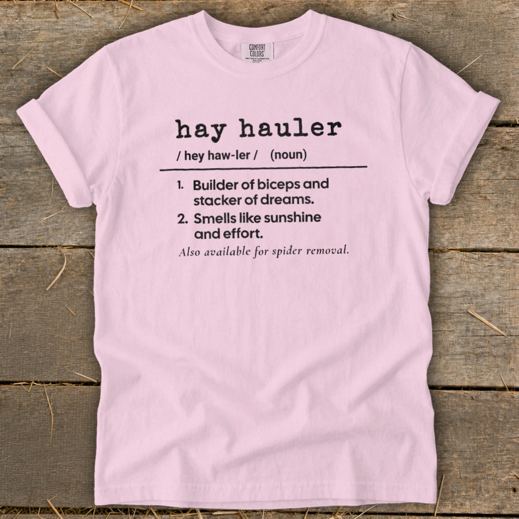 Hay Hauler Definition Signature Tee product image 5