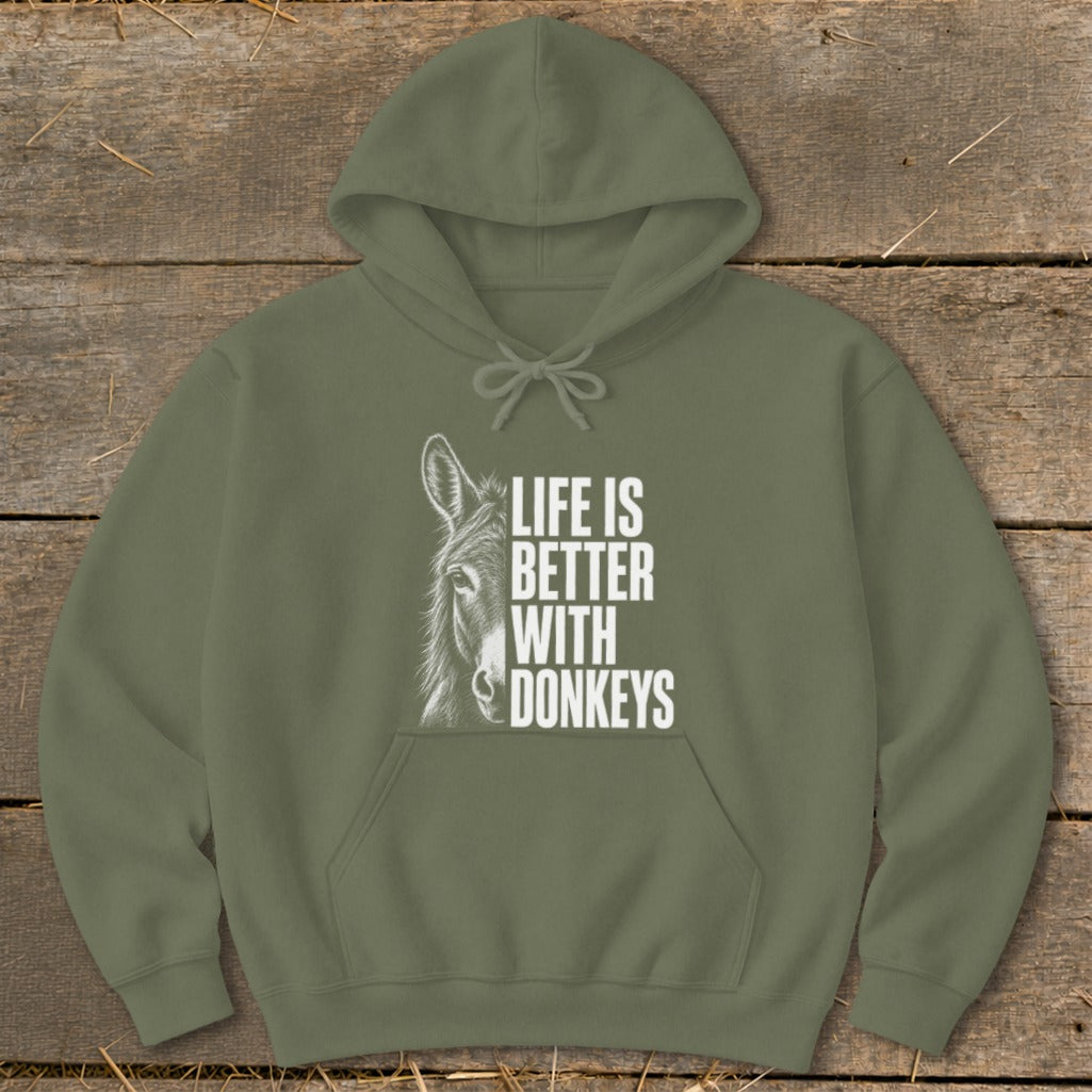 Life with Donkeys Hoodie product image 1