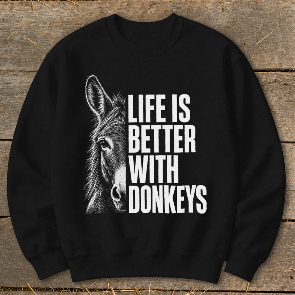 Life with Donkeys Sweatshirt product image 2