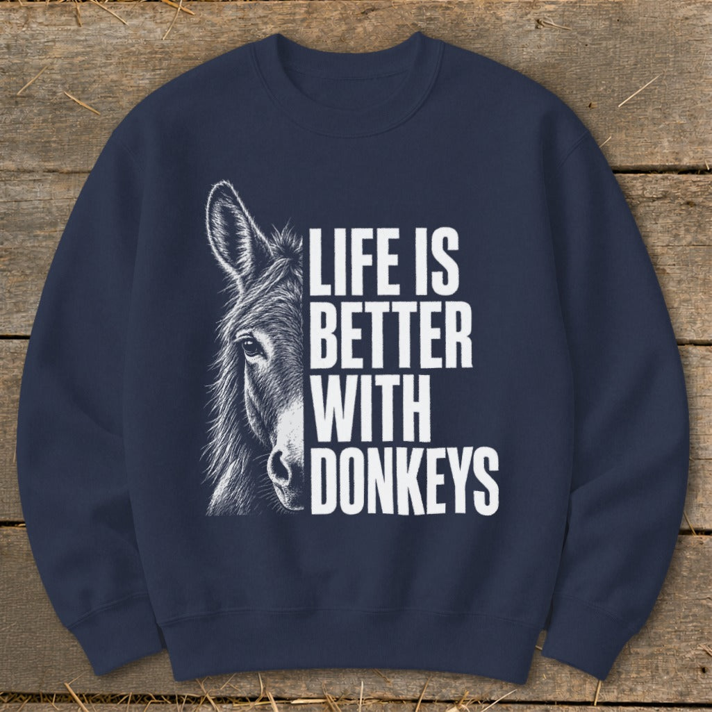 Life with Donkeys Sweatshirt product image 3