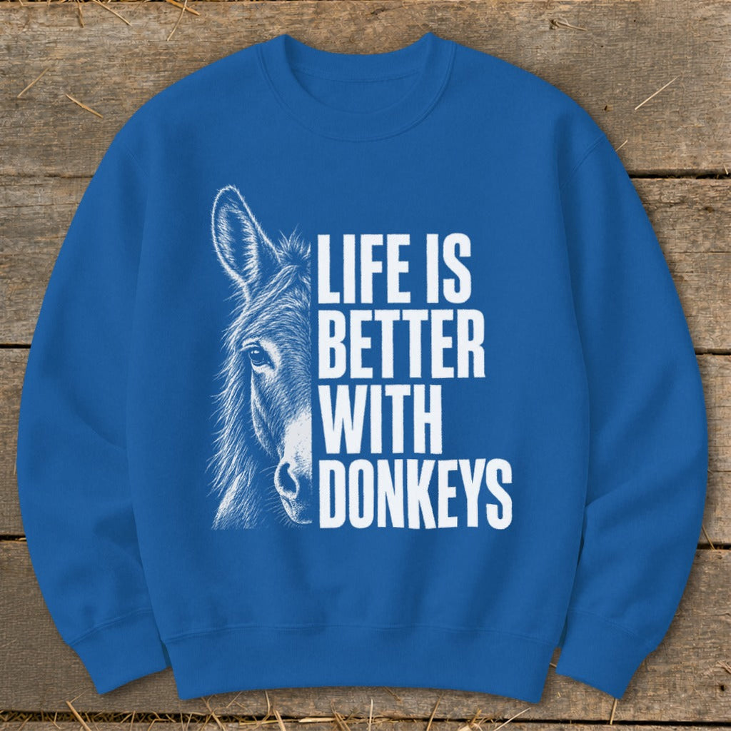 Life with Donkeys Sweatshirt product image 4