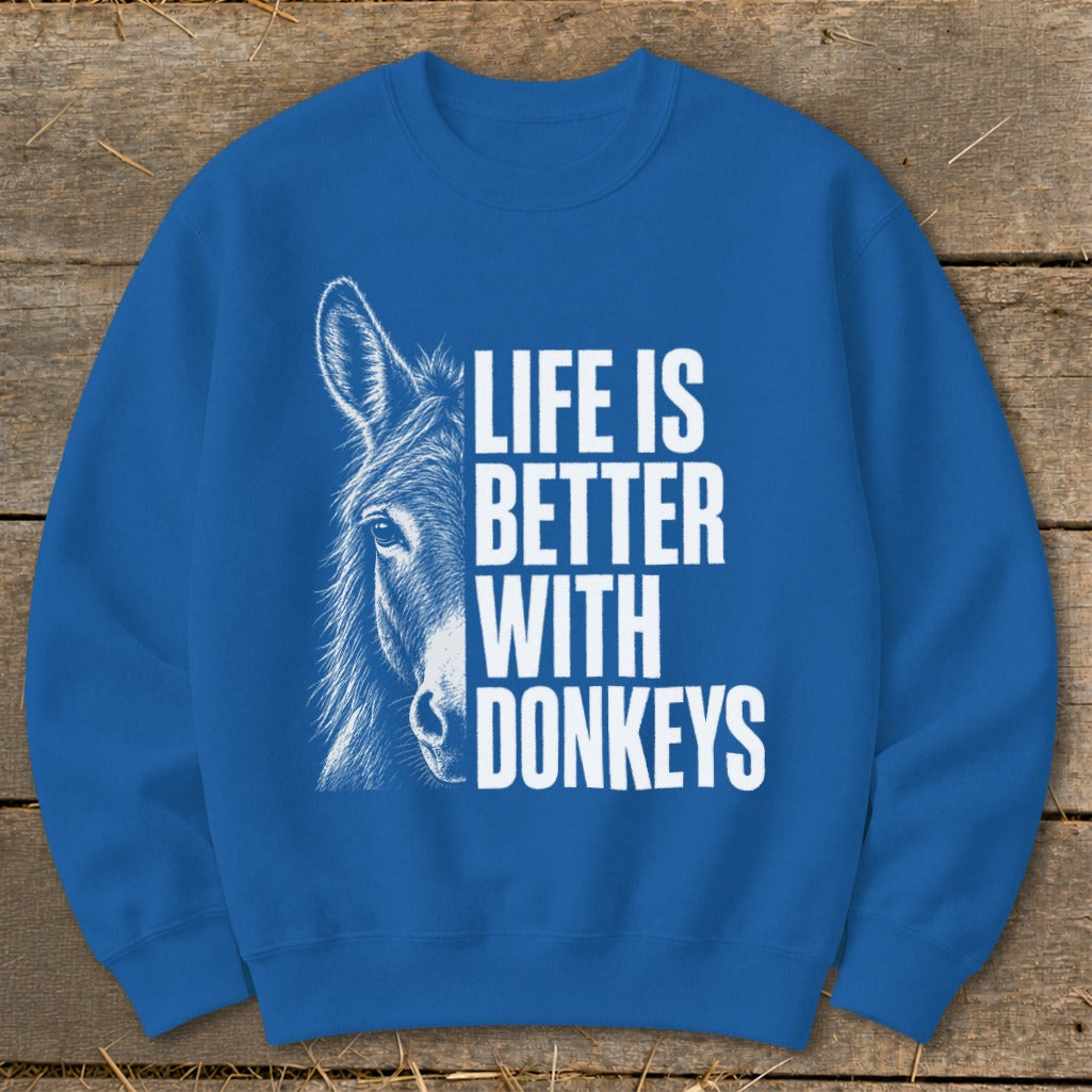 Life with Donkeys Sweatshirt product image 4