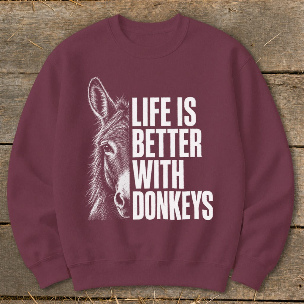 Life with Donkeys Sweatshirt product image 6