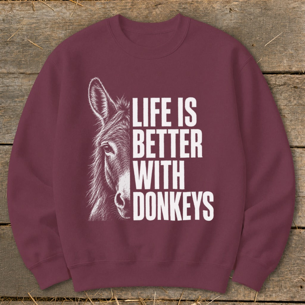 Life with Donkeys Sweatshirt product image 6