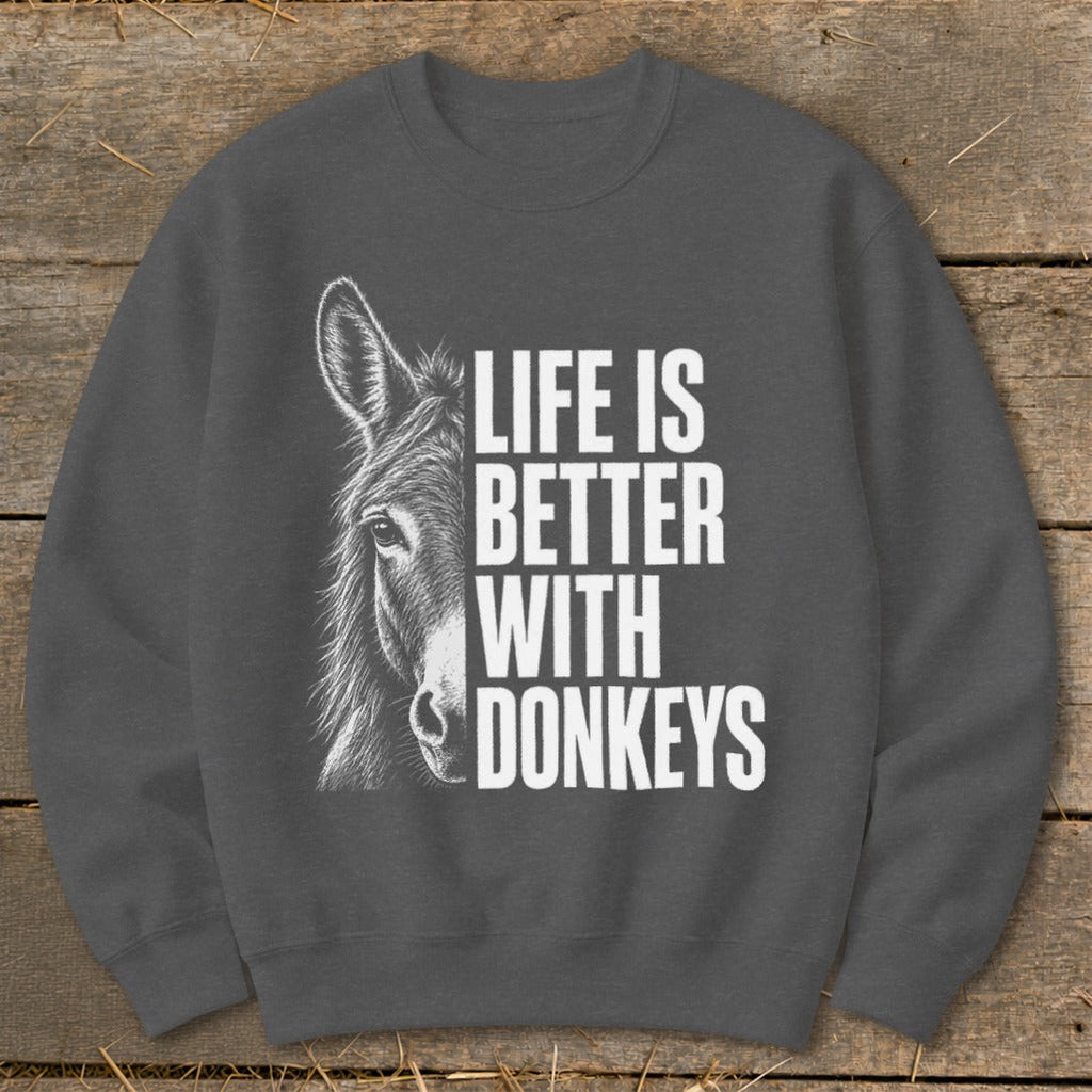 Life with Donkeys Sweatshirt product image 7