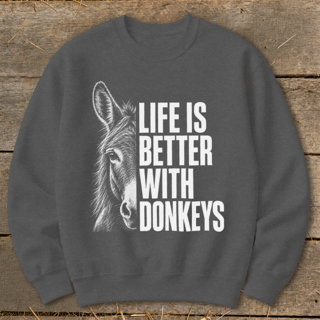 Life with Donkeys Sweatshirt product image 7
