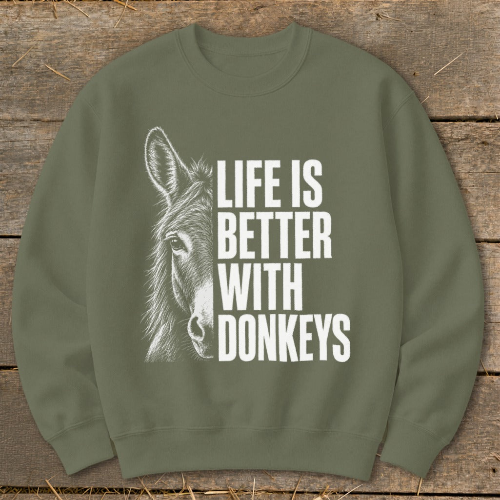 Life with Donkeys Sweatshirt product image 1